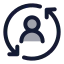 Accountrecovery icon with duotone standard style