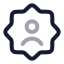 Accountsetting icon with twotone rounded style