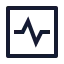 Activity icon with stroke sharp style