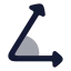 Acute icon with bulk rounded style