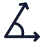 Acute icon with stroke standard style