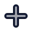 Add icon with duotone rounded style