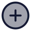 Addcircle icon with duotone standard style