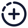 Add Circle Half Dot icon preview
