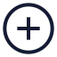 Addcircle icon with stroke sharp style