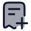 Addinvoice icon with duotone rounded style