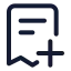 Addinvoice icon with stroke standard style