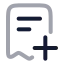 Addinvoice icon with twotone rounded style