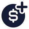Add Money Circle icon preview