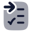 Addtolist icon with bulk rounded style