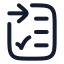 Addtolist icon with stroke rounded style
