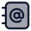 Addressbook icon with duotone standard style