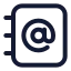 Addressbook icon with stroke standard style