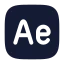 Adobeaftereffect icon with solid rounded style