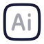 Adobeillustrator icon with twotone rounded style