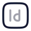 Adobeindesign icon with twotone rounded style