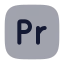 Adobepremier icon with bulk rounded style