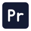 Adobepremier icon with solid standard style
