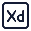 Adobexd icon with stroke standard style