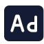 Advertisiment icon with solid standard style