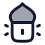 Adzan icon with duotone rounded style