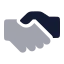 Agreement icon with bulk rounded style