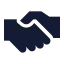 Agreement icon with solid sharp style