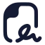 Agreement icon with solid rounded style