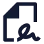 Agreement icon with solid sharp style