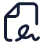 Agreement icon with stroke standard style