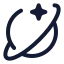 Aiart icon with stroke rounded style