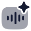 Aiaudio icon with bulk rounded style