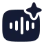 Aiaudio icon with solid rounded style