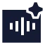 Aiaudio icon with solid sharp style