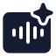 Aiaudio icon with solid standard style