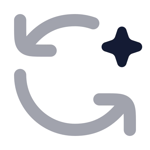 Ai Auto Rotate Icon in Bulk Rounded style