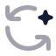 Aiautorotate icon with bulk rounded style