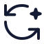 Aiautorotate icon with stroke standard style