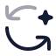 Aiautorotate icon with twotone rounded style