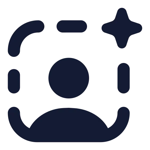 Ai Background Eraser Icon in Solid Rounded style