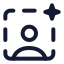 Aibackgrounderaser icon with stroke standard style