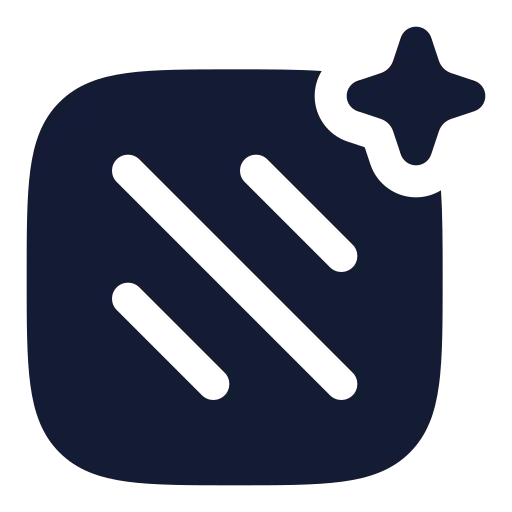 Ai Background Icon in Solid Rounded style
