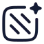 Aibackground icon with stroke rounded style
