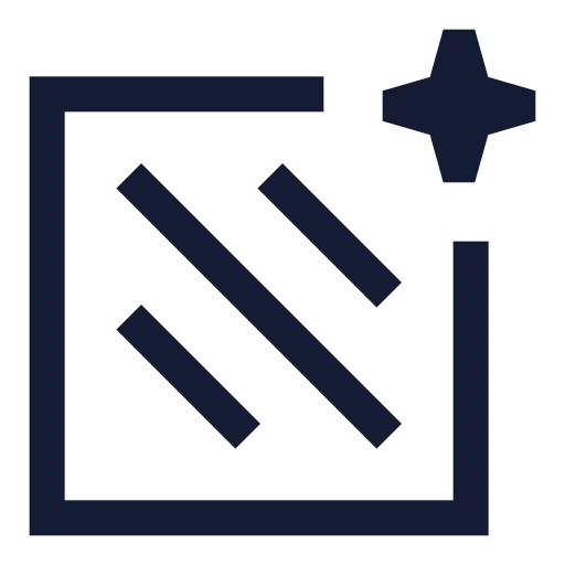 Ai Background Icon in Stroke Sharp style