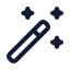 Aibeautify icon with stroke standard style