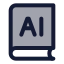 Aibook icon with duotone standard style