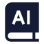 Aibook icon with solid sharp style