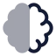 Aibrain icon with bulk rounded style