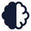 Aibrain icon with solid rounded style