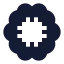Aibrain icon with solid sharp style